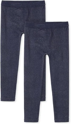 The Children's Place Girls' Fleece Lined Leggings 2 pack