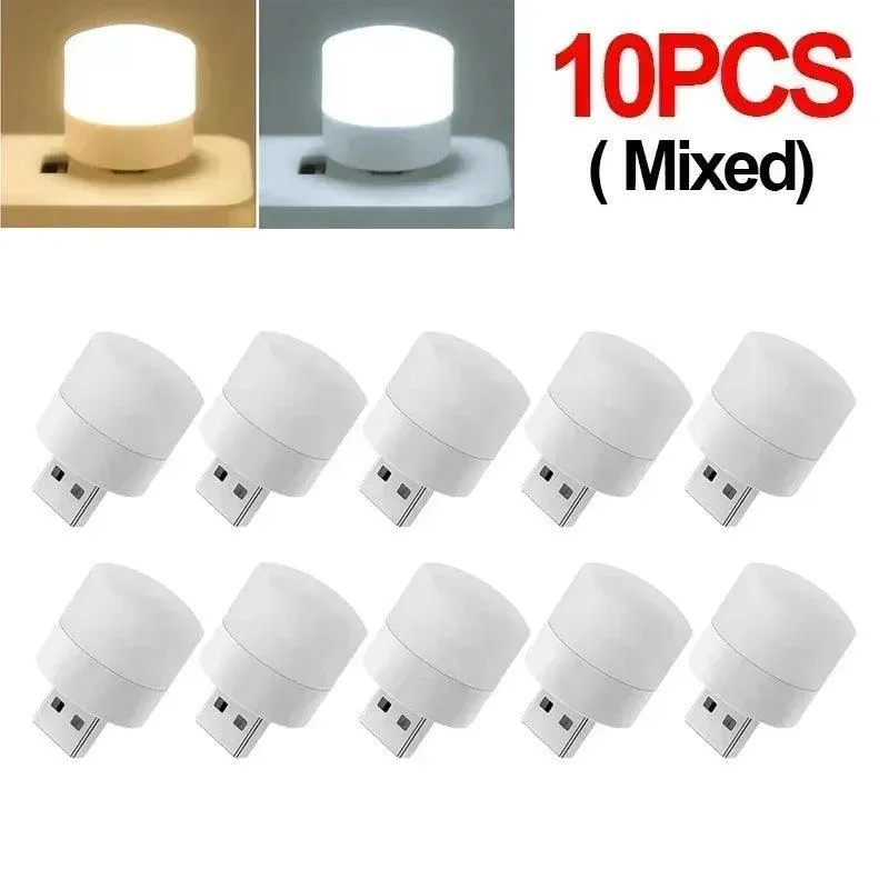 USB Mini Night Light: Illuminating LED Lamp for Eye Protection and Reading