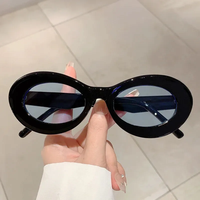 VAIGE Retro Chic Oval Sunglasses in Multi-Color & Gradient Options