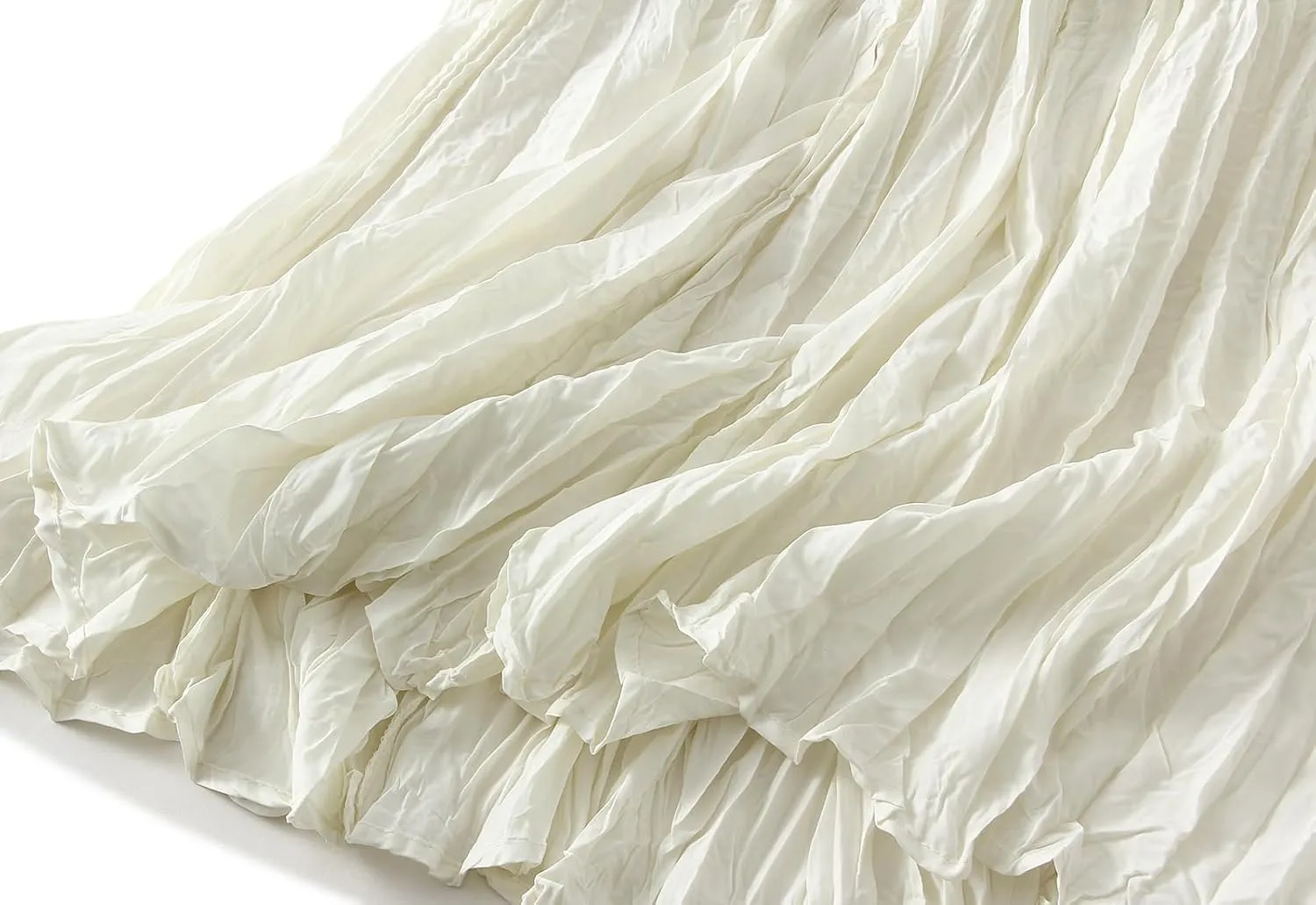 Wellwits Women's Ruched Pleated A Line Midi Skirt