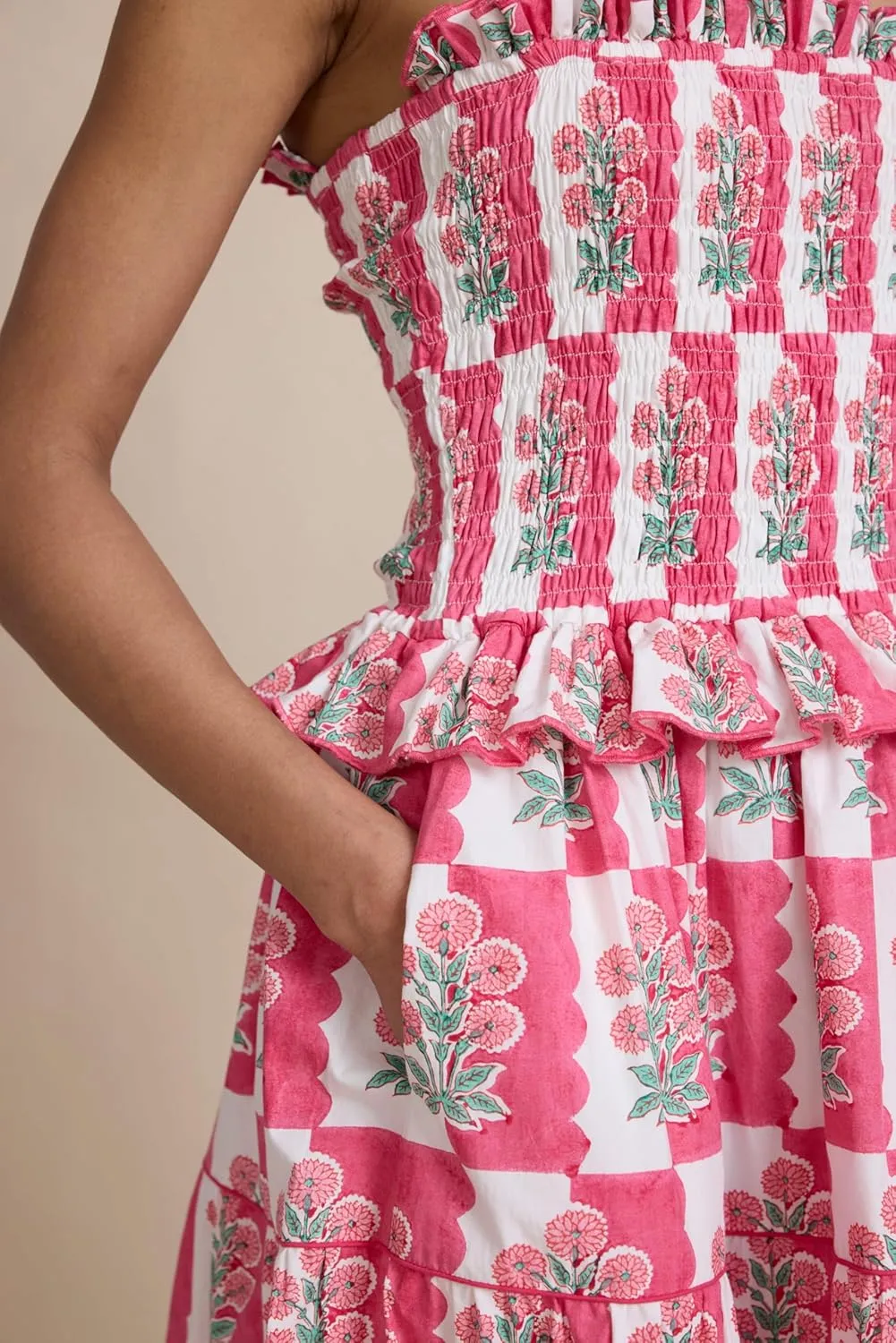 Women Floral Graphic Maxi Dress Square Neck Spaghetti Strap A-line Flowy Sundress Casual Long Beach Dress