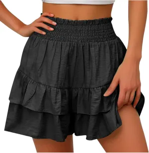 Womens Athletic Skort Elastic Waist Skorts High Waisted Skort Plus Size Summer Skort Casual Tennis Skort for 2024