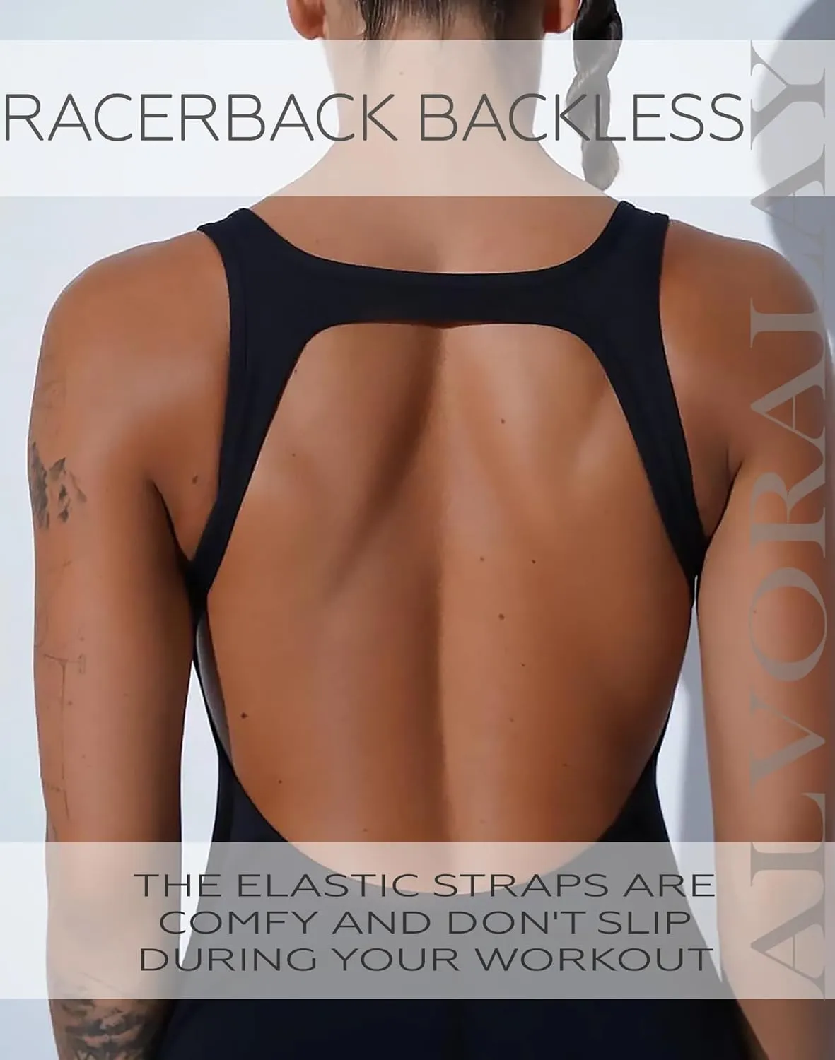Women's Flare Jumpsuit with Tummy Control  Sleeveless, Backless, Soft Stretchy Fabric, Elegant One-Piece