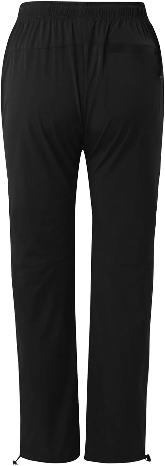 Womens Linen Blend Summer Floral Palazzo Pants Elastic Waisted Stretchy Loose Fit Pant Trousers Vacation