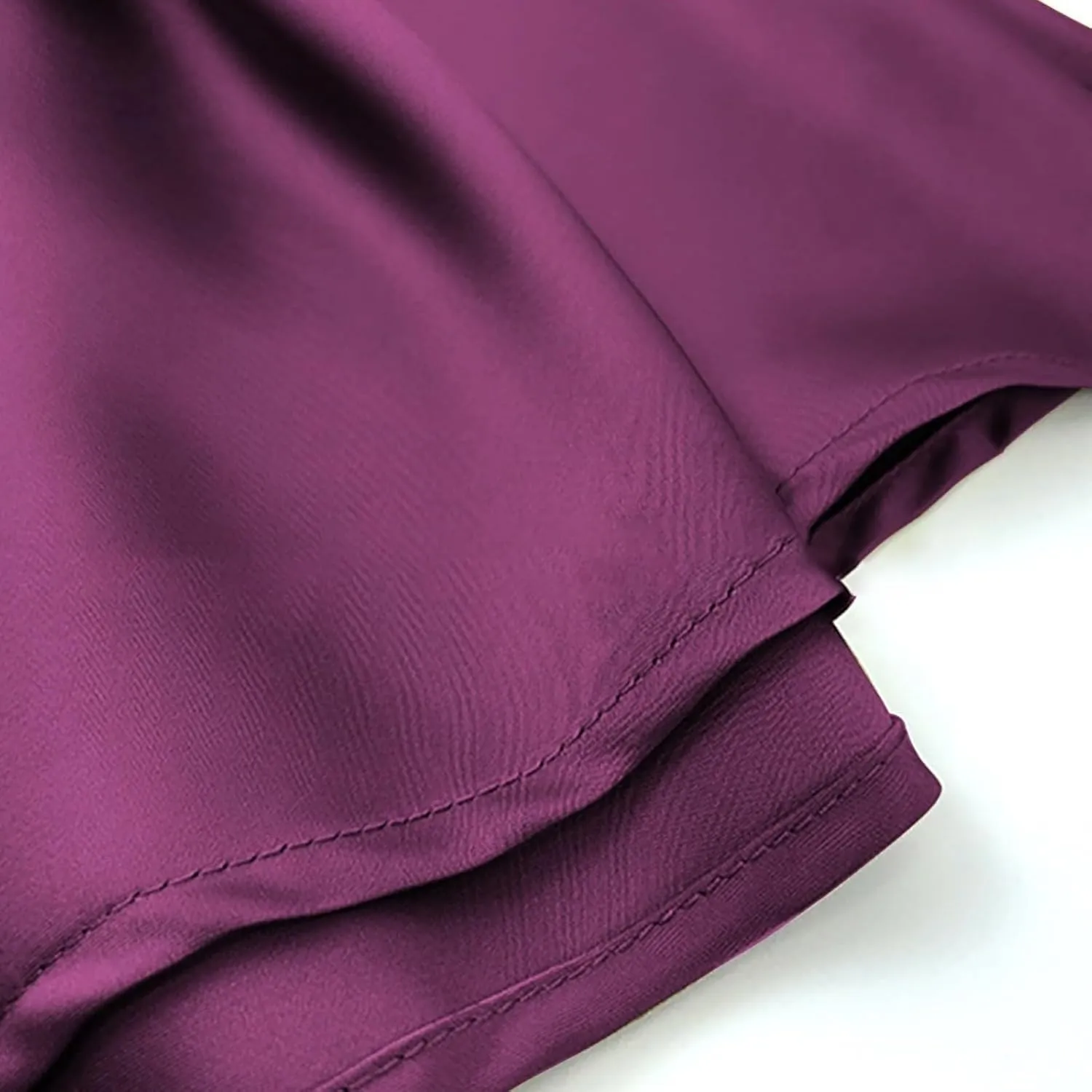 Womens Midi Skirt High Waisted Solid Satin Dress Zipper Elegant Work Skirts Stretch Office Straight Spit Skirt