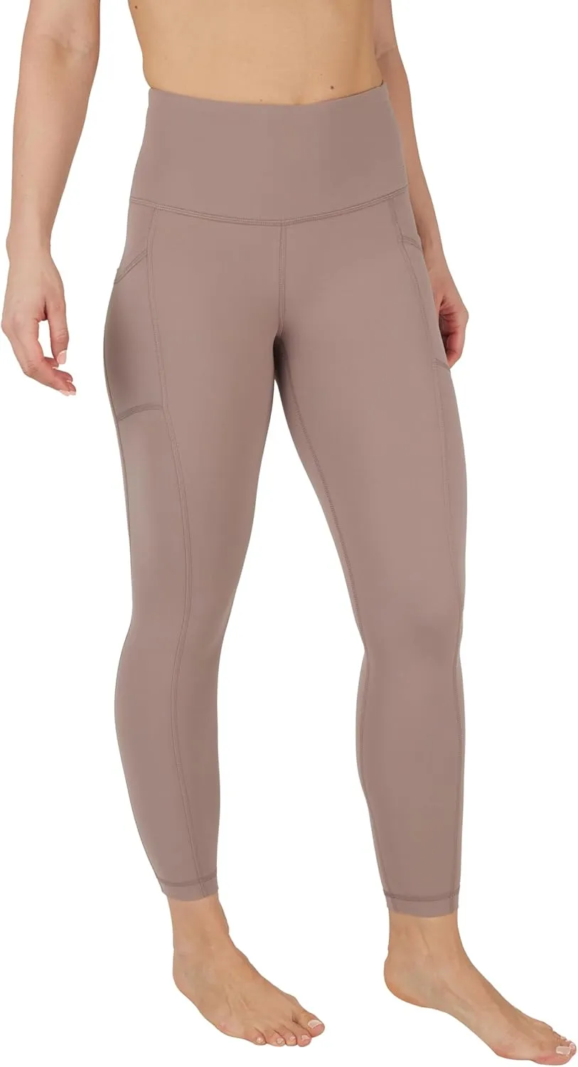Yogalicious High Waist Ultra Soft 7/8 Ankle Length Leggings with Pockets for Women