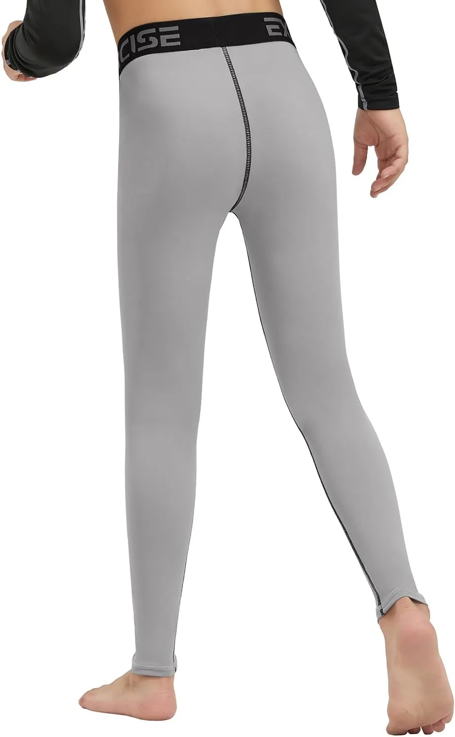 Youth Boys' Compression Leggings Pants Tights for Sports Boys Athletic Leggings Workout Base Layer Pants