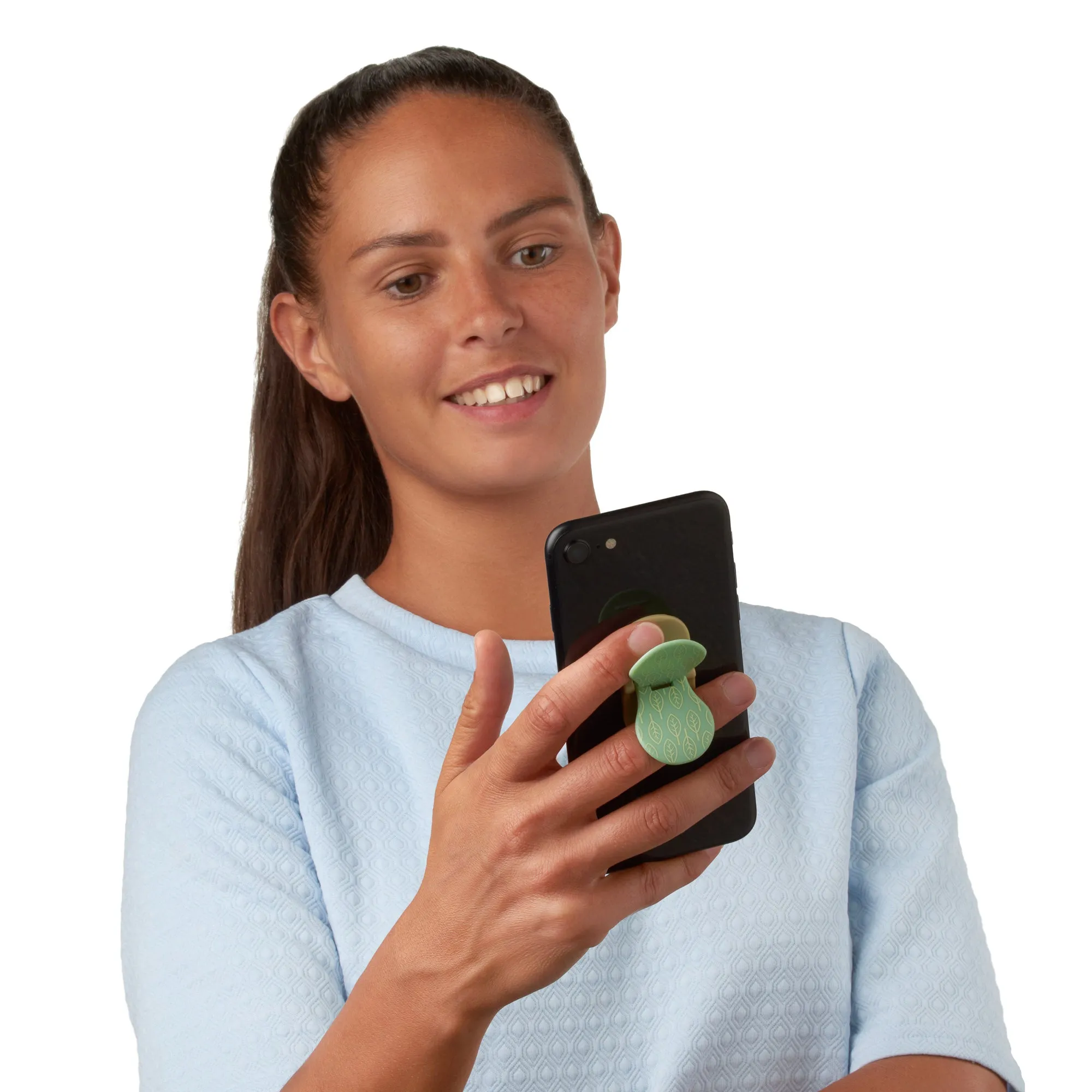 ZipGrips Phone Holder - Green Leafs